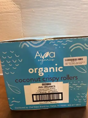 organic coconut crispy rollers exp01/26
