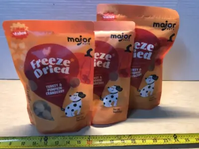 2 bags 5oz freeze dried dog treats 10oz freeze dried dog treats exp:10/27