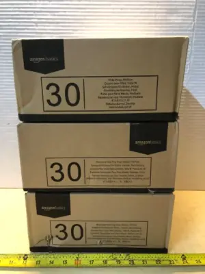 3 boxes size medium male dog diapers