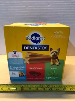2.36lb pedigree dentastix dog chew exp:6/26