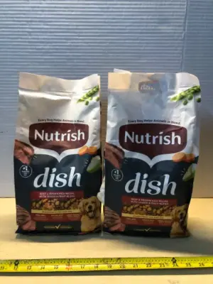 2 bags 3.75lb nutrish dog food exp:5/24/26