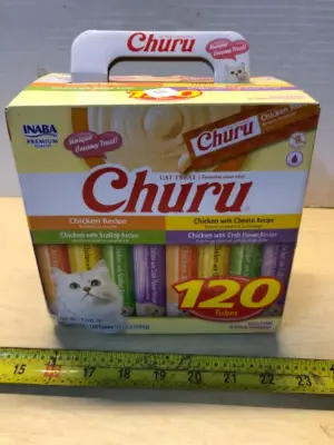 120 tubes churu cat treats exp:6/11/27