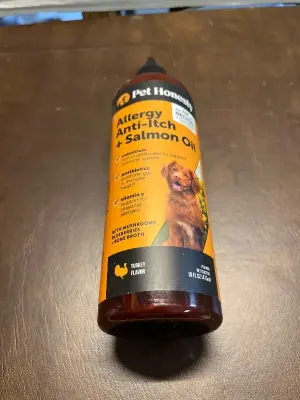 allergy anti-itch + salmon oil 16floz exp 03/26