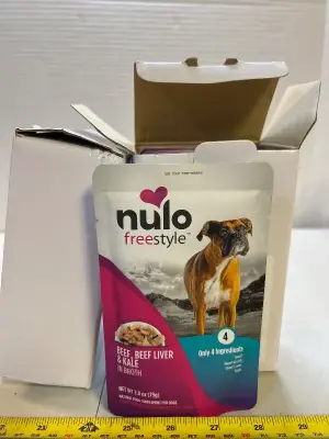 2 6 packs beef, beef liver & kale in broth