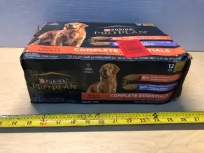 12 cans purina pro plan variety dog food exp:12/27
