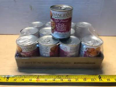 12 cans evangers dog food exp:1/29