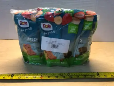 6 bags 7oz each dole dog treats exp:8/24/26