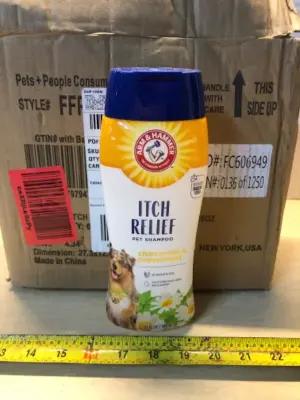 6 bottles 20oz each itch relief shampoo
