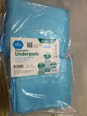 23” x 36” disposable under pads