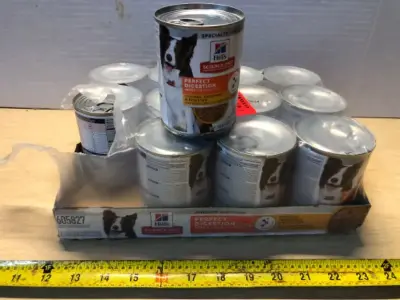 12 cans science diet dog food exp:1/28