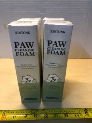 4 boxes 5oz each paw cleaning foam