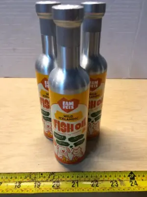 3 bottles 8oz wild Icelandic fish oil exp:9/1/26