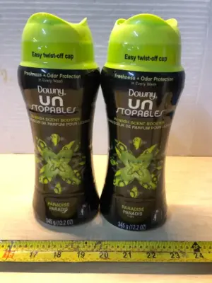 2 bottles 12oz each downy unstoppables scent booster