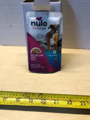 6 packs 2.8oz each exp: 1/11/26 nulo freestyle dog food