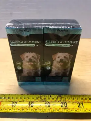 2 boxes 1oz each allergy and immune liquid drops for dogs