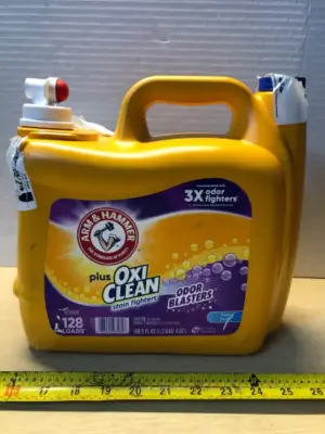 166.5oz laundry detergent cap busted