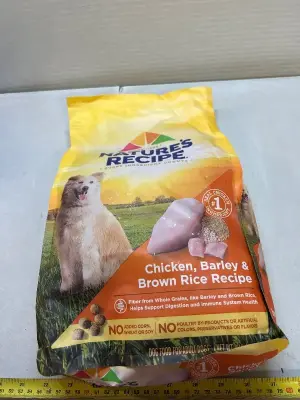 chicken, barley and brown rice recipe, food dog food