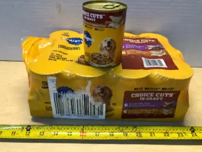 12 cans pedigree dog food exp:4/26/27