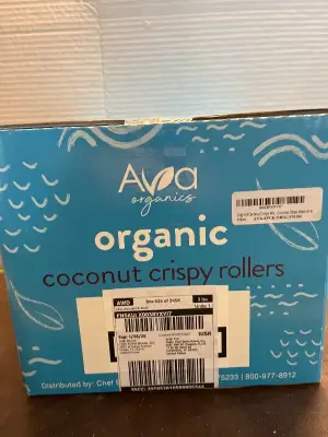 organic coconut crispy rollers exp01/26