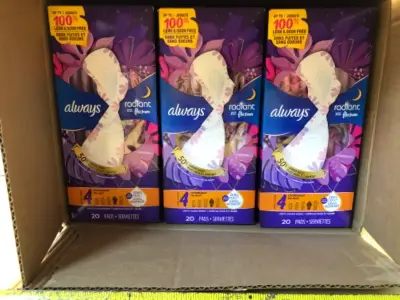 3 boxes 20pc Xs each always radiant level 4