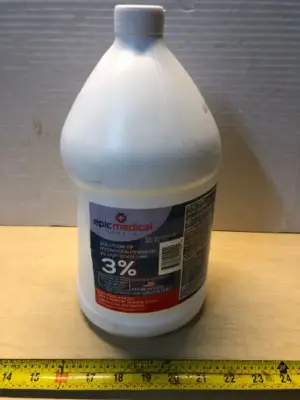 One gallon exp:2/28 epic medical 3% hydrogen peroxide