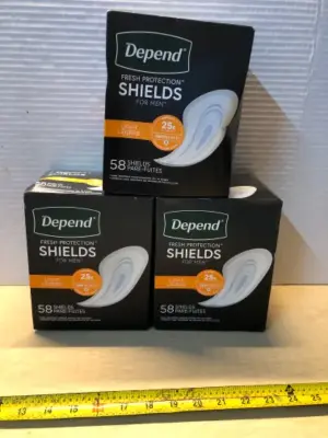 3 boxes for men depend fresh shields 58 per box