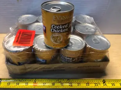 12 cans evangers dog food exp:12/28