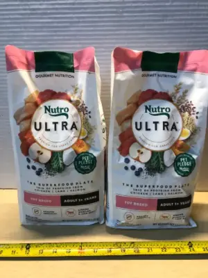 2 bags 3.5lb nutroultra toy breed adult dog food exp:3/11/26