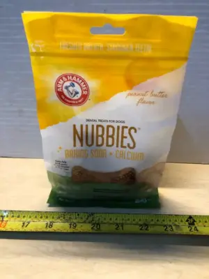 2 bags 7oz each nubbies dog treats exp:5/20/28