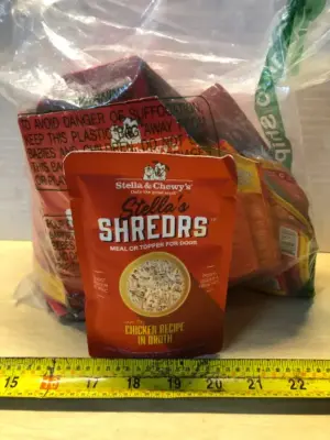 12 bags 2.8oz each meal topper for dogs exp:8/2/27