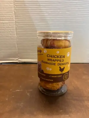 chicken wrapped rawhide donuts exp04/25