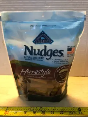 18oz blue nudge’s natural dog treats exp:5/20/26
