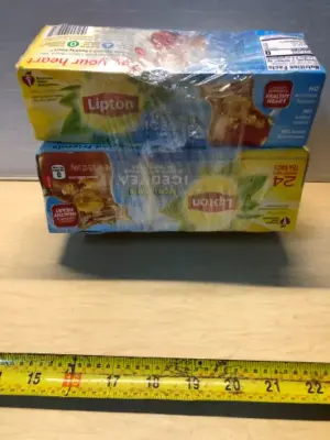 4 boxes 24 bags each Lipton tea bags decaffeinated exp:4/8/26