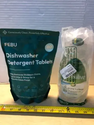 60 tablet’s dishwasher detergent, 32.5oz Palmolive dish liquid