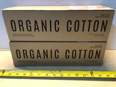 2 boxes organic cotton pads 48per box large size with wings