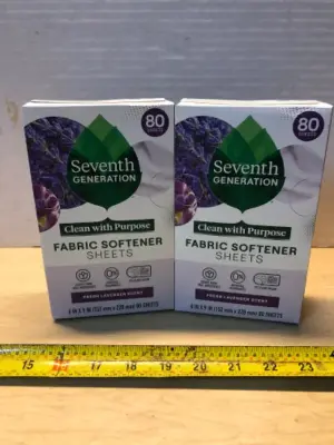 2 boxes seventh generation fabric softener sheets 80 each fresh lavender