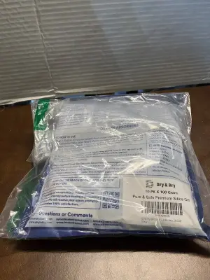 10pk x 100gm pure & safe premium silica gel
