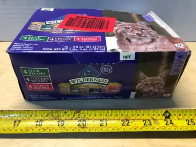 12 cans blue wilderness cat food exp:6/23/28