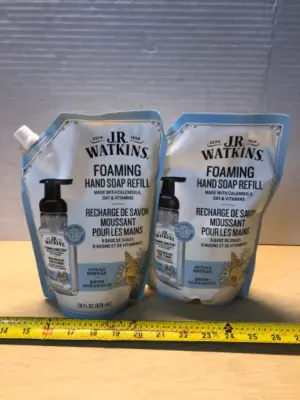 2 bags 28oz JR Watkins foaming hand soap refill
