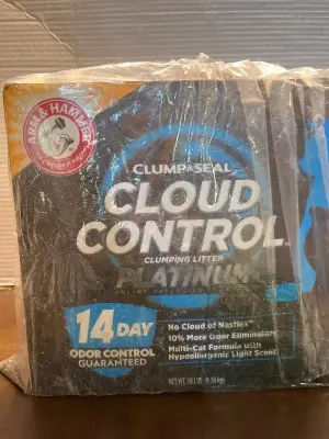 clump & seal cloud control clumping litter (opened)