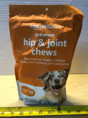 23.28oz hip and joint chews for dogs 120 chews exp:5/31/26