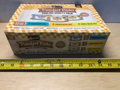 12 cans grain free cat food exp:4/27