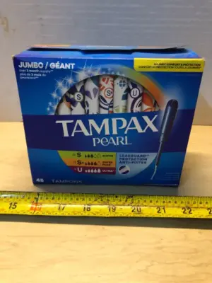 45 count variety pack Tampa pearl tampons