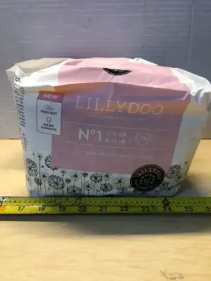 2 packs Lilly doo 24 count size 1 diapers