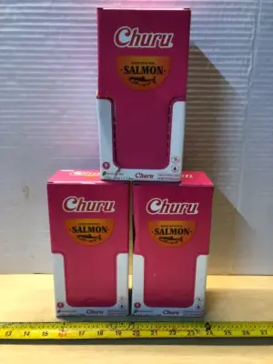 3 boxes 4 tubes per box churu cat treats exp:5/22/26