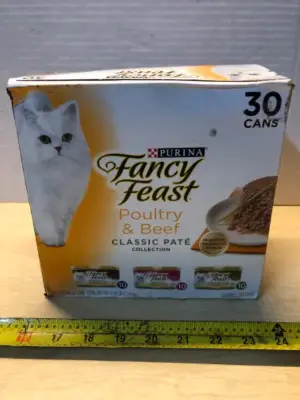 30 cans fancy feast cat food exp:7/26