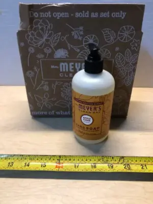 3 bottles 12.5oz mrs Meyers hand soap