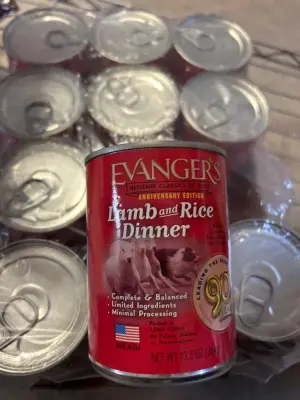 11 cans of lamb and rice dinner