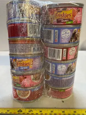 12 cans of Friskies cat food 01/28