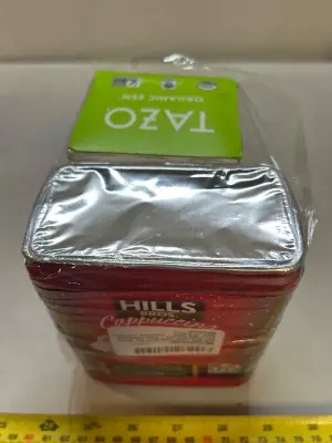 cappuccino and green tea bags out of date